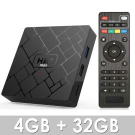 HK1 MAX Android 8.1 Smart TV BOX Quad core 4GB RAM, 32G ROM, Dual Band WiFi & Bluetooth 107009