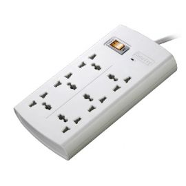 Huntkey Over Load & Surge Protection Power Strip White (SZM-604)