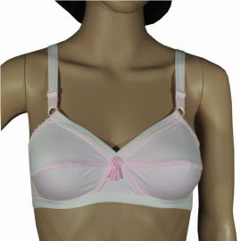 Ultra Soft Thai Standard Cotton Bra (No.A85-Pink) 104309