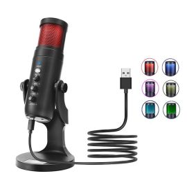Jmary MC-PW9 RGB Professional USB Microphone For Podcasting, Live Streaming