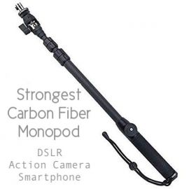 Strongest Carbon Fiber Monopod Selfie Stick for DSLR, Action Camera & Smartphones (Jmary ST880) 106999