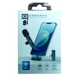 K8i Wireless Portable Lavalier Microphone For iPhone & Lighting Devices