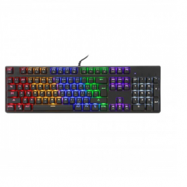 Motospeed CK107 Wired Mechanical Keyboard RGB Black Color With Side Laser 1007545