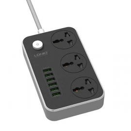 LDNIO 6 USB Ports and 3 Power Socket Extension