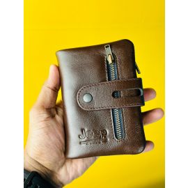 GearUp 03 Men’s Stylish Leather Wallet –Chocolate Color