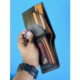 GearUp 04 Men’s Stylish Leather Wallet –Black Color