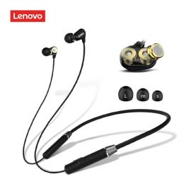 Lenovo HE08 Neckband Dual Dynamic Bluetooth Sports Earphone In bdshop