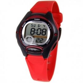 Casio Women's LW-200-4AVE Quartz Red Resin Watch 107317