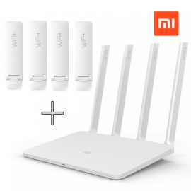 5000 Square Feet WiFi Network Devices Combo Offer (4 x Repeater + Mi Router 3) 107487