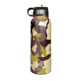 Military Camo Portable Stainless Steel Water Bottle - 500ml In Bdshop