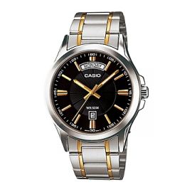 Casio Gold Tone Metal Watch for Men (MTP-1381G-1AV) 101112
