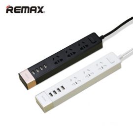 Original Remax RU-S2 Ming Series Power Strip With 3-Socket & 4-USB Ports
