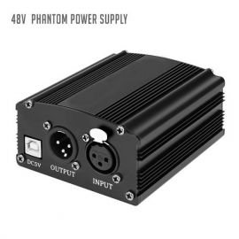 Phantom Power Supply For Condenser Microphone (48V, 1-Channel)