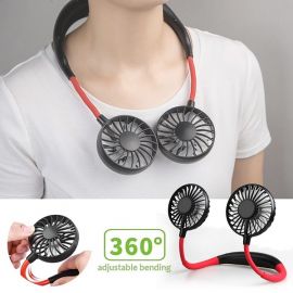 Rechargeable Wearable Sports Neck Fan with RGB Lighting in BD at BDSHOP.COM