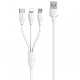Remax PC-02th Proda 3-In-1 Charging & Data Cable For iPhone/Micro/Type-C in BD at BDSHOP.COM