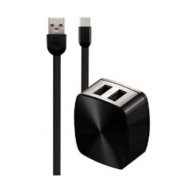 Remax RP-U215 2 USB Port Charger and Micro USB/Type C Data Cable in BD at BDSHOP.COM