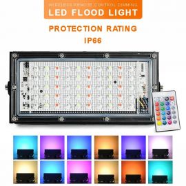 RGB LED Flood Light- Remote Controlled IP66 Waterproof Landscape & Outdoor Lighting (50W, AC220V) in BD at BDSHOP.COM