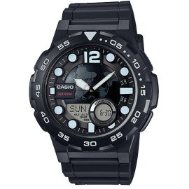 Round world map dial watches for men by Casio (AEQ-100W-1AV) 106010
