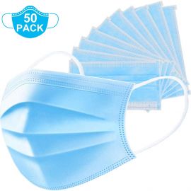 Face Mask With Nose Bar and 3Ply (50pcs Box) 1007698