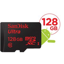 Sandisk 128GB Ultra microSDXC UHS-1 Memory Card 104338