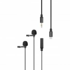 Saramonic LavMicro U1C Digital Dual-Head Lavalier Microphones with Lightning Plug Adapter (20ft Cable) in BD at BDSHOP.COM