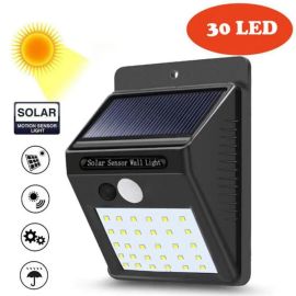 Solar Power 30 LED PIR Motion Sensor Wall Light Price In Bangladesh