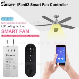 Sonoff iFan 2- WiFi Smart Switch for Fan with Adjustable Speed Works With Alexa Google Home 1006757