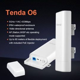 Tenda Outdoor Point to Point High Power Access Point - CPE O6 Wireless N433 (10KM) 1007376