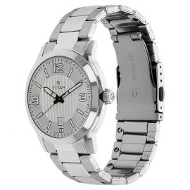 Titan Silver Dial Stainless Steel Strap Watch- 1730SM01 107264