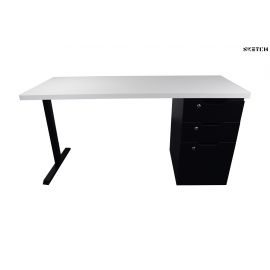 Sketch Steel Series Table With Alex Drawer (TS-D-WB)