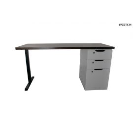 Sketch Steel Series Table With Alex Drawer (TS-D-WNW)