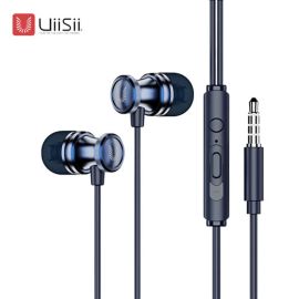 UiiSii HM16 Metal Bass In-Ear Earphones - Black Color