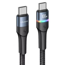 USAMS US-SJ537 U76 Type-C to Type-C 100W PD Fast Charging Cord Data Transmission Cable 