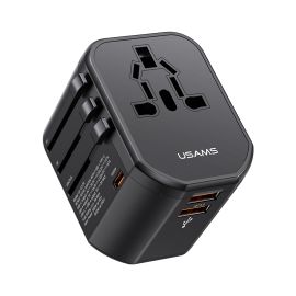 USAMS US-CC179 T59 20W Dual USB + Type-C Universal Travel Charger In Bdshop