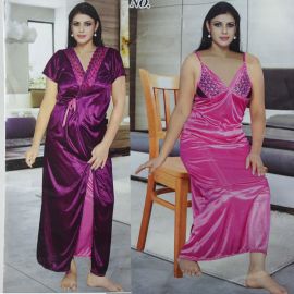 Womens Sleepwear Dark Violet and Light Magenta Color 105240