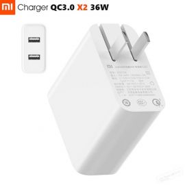 Xiaomi Mi 36W Charger 2 USB-A Port Dual QC 3.0 for Quick Charge Supported Device 1007125
