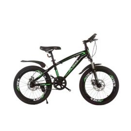 XSD 20" Inch Spoke Rim Bicycle - Black & Green Color (Front Suspension, Double disc & Hydraulic Brake)